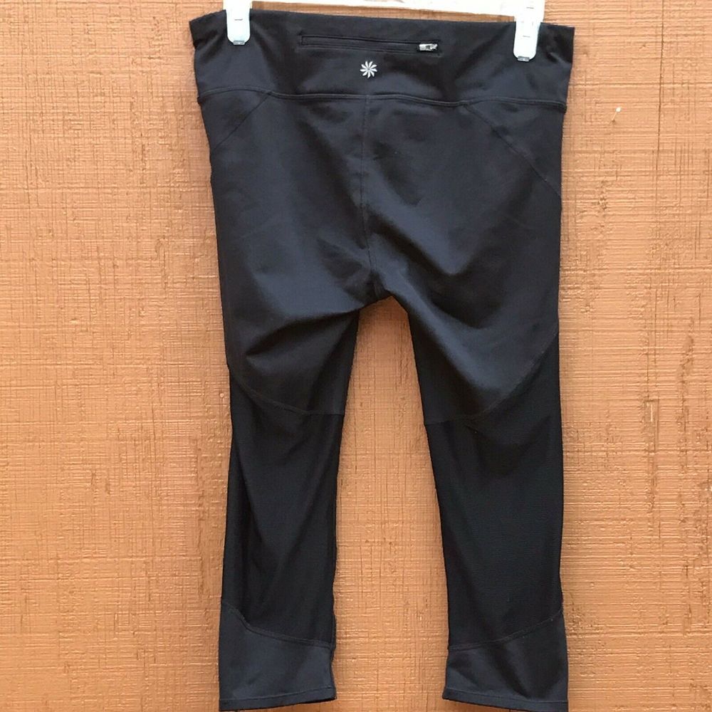 Athleta Chaturanga Capri Leggings Mesh Panel Large - Picture 6 of 8